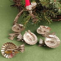 lysholdere til juletræslys gamle tyske metal lys klips